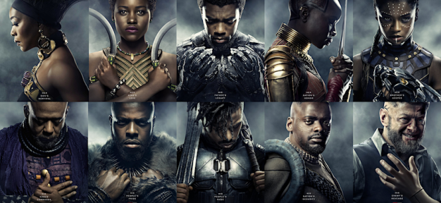 BLACK PANTHER CHARACTER POSTERS on POPCORNX